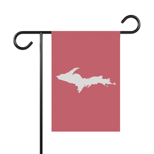 Michigan Upper Peninsula Home & Garden Flag (w/ UP Outline) | Watermelon Pink