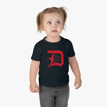 Detroit 'Old English D' Infant T-Shirt (Aliform Red) | Short Sleeve