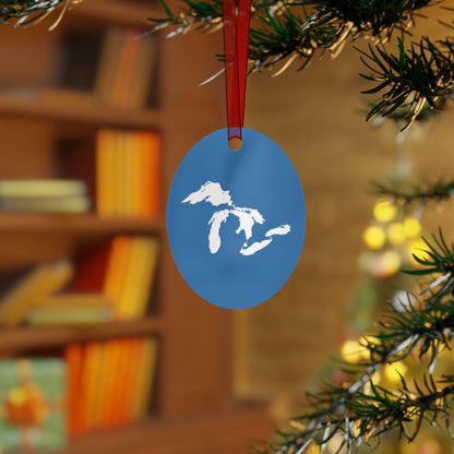 Great Lakes Christmas Ornament | Metal - Superior Blue