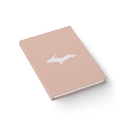 Michigan Upper Peninsula Blank Sketchbook (w/ UP Outline) | Rose Gold