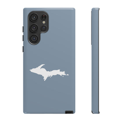 Michigan Upper Peninsula Tough Phone Case (B-24 Liberator Grey w/ UP Outline) | Samsung & Pixel Android