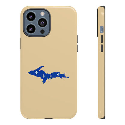 Michigan Upper Peninsula Tough Phone Case (Maple Color w/ UP Quebec Flag Outline) | Apple iPhone