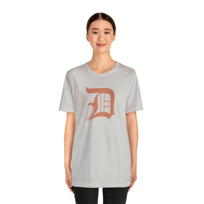 Detroit 'Old English D' T-Shirt (Copper Color) | Unisex Standard