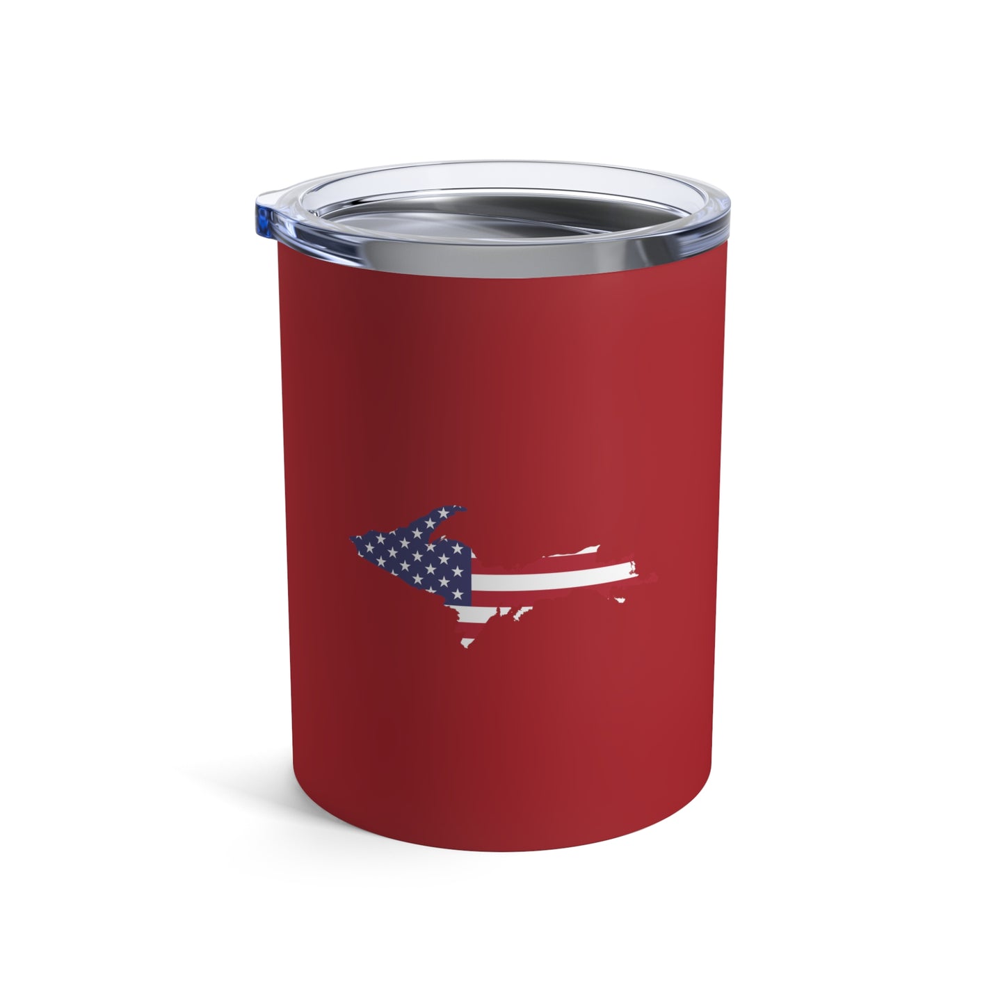 Michigan Upper Peninsula Tumbler (w/ UP USA Flag) | Thimbleberry Red - 10oz