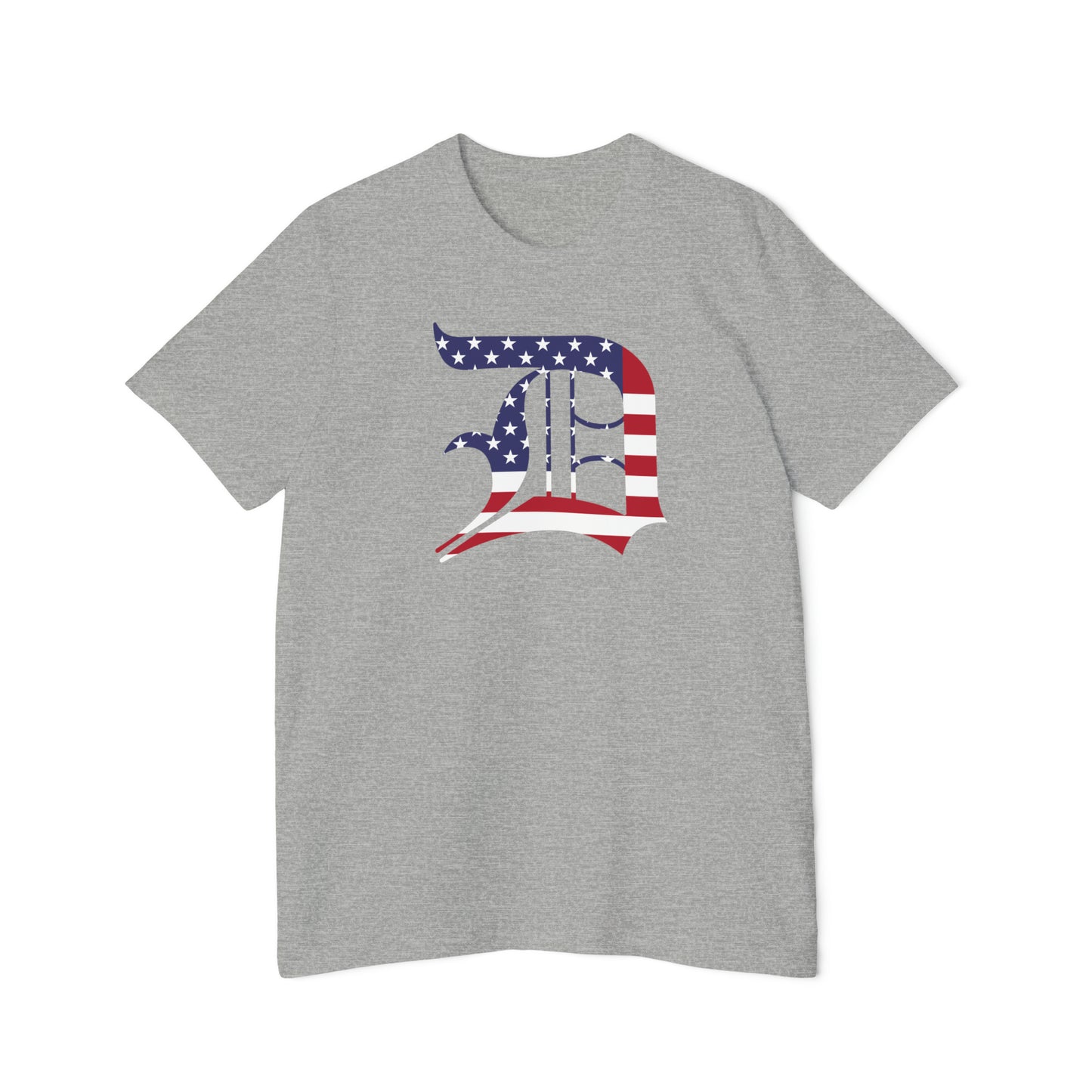 Detroit 'Old English D' T-Shirt (Patriotic Edition) | Made in USA