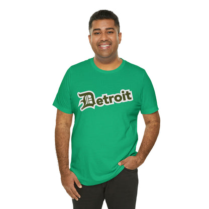 'Detroit' T-Shirt (Army Green w/ Old English 'D') | Unisex Standard