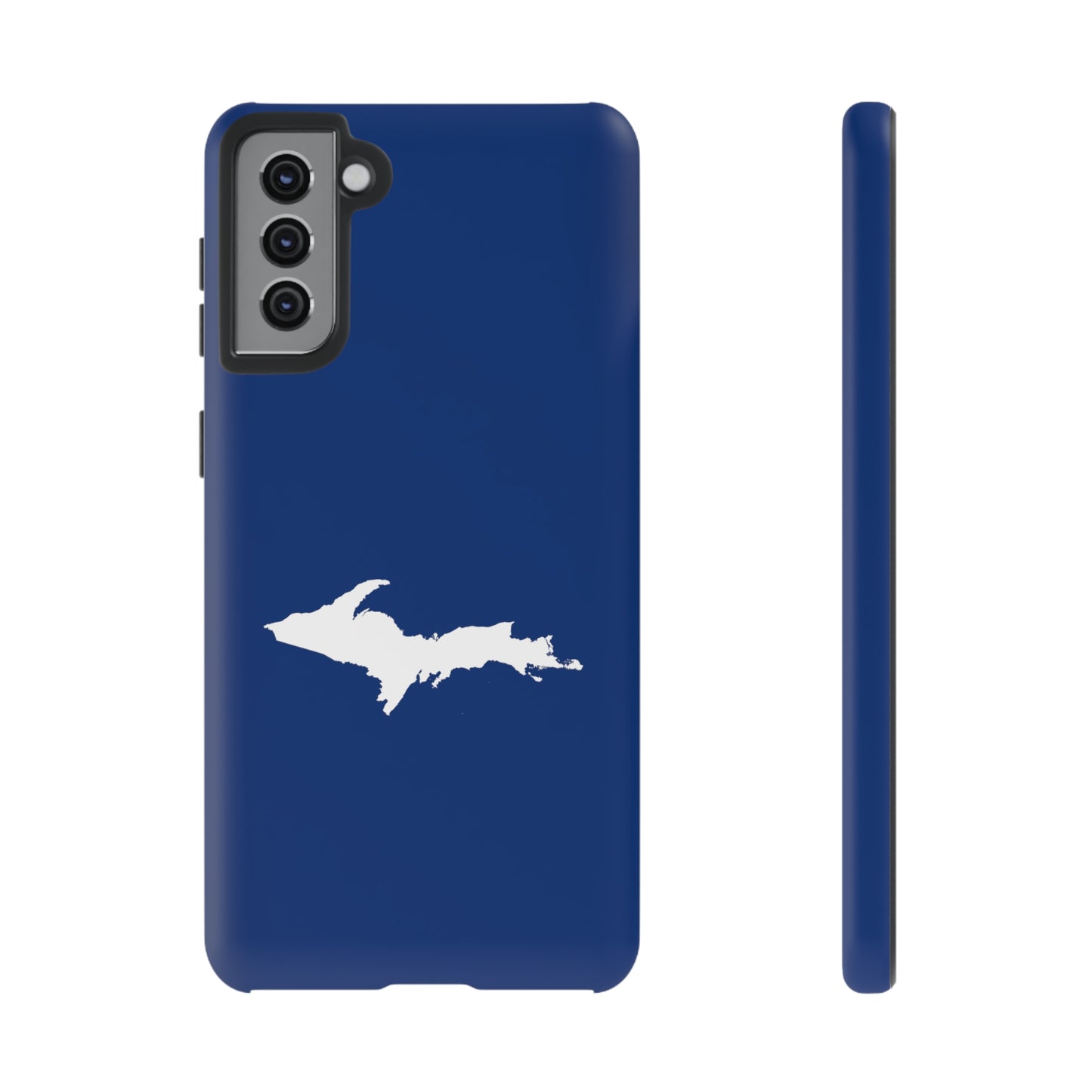 Michigan Upper Peninsula Tough Phone Case (Dearborn Blue w/ UP Outline) | Samsung & Pixel Android