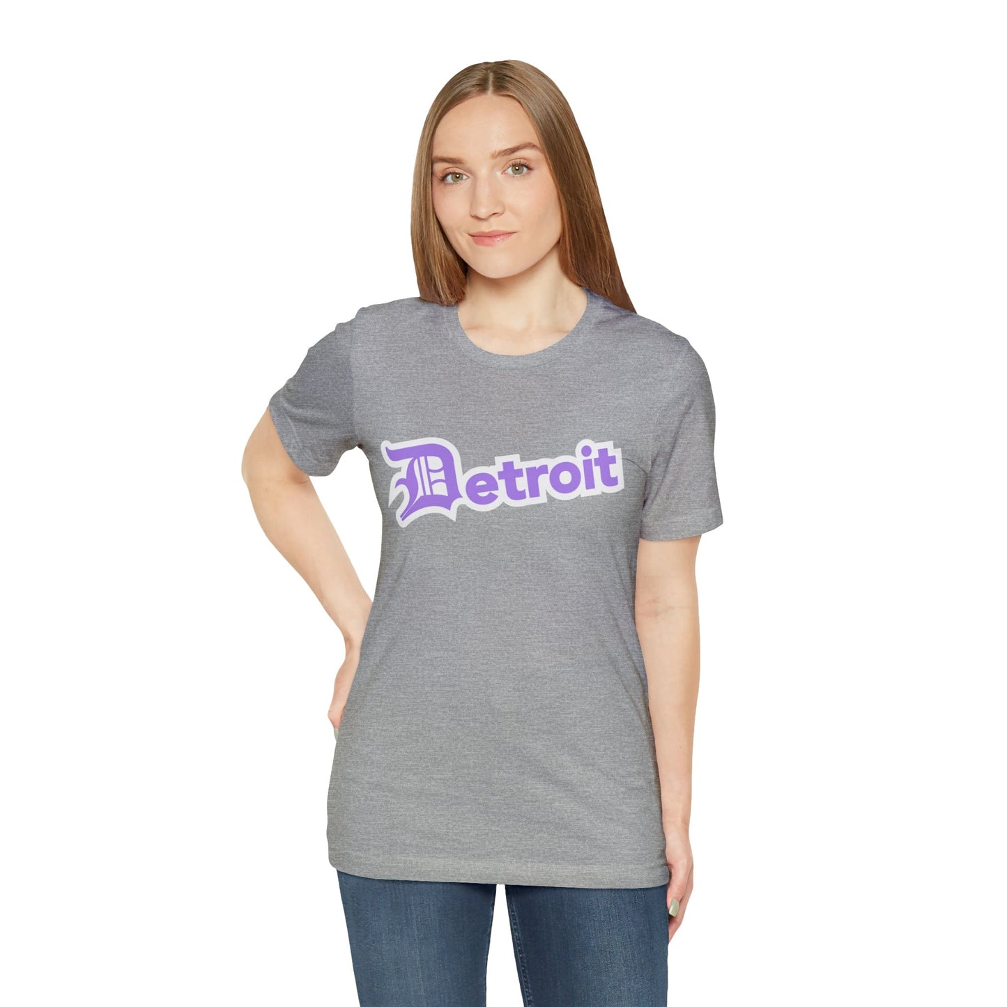 Detroit' T-Shirt (Lavender w/ Old English 'D') | Unisex Standard