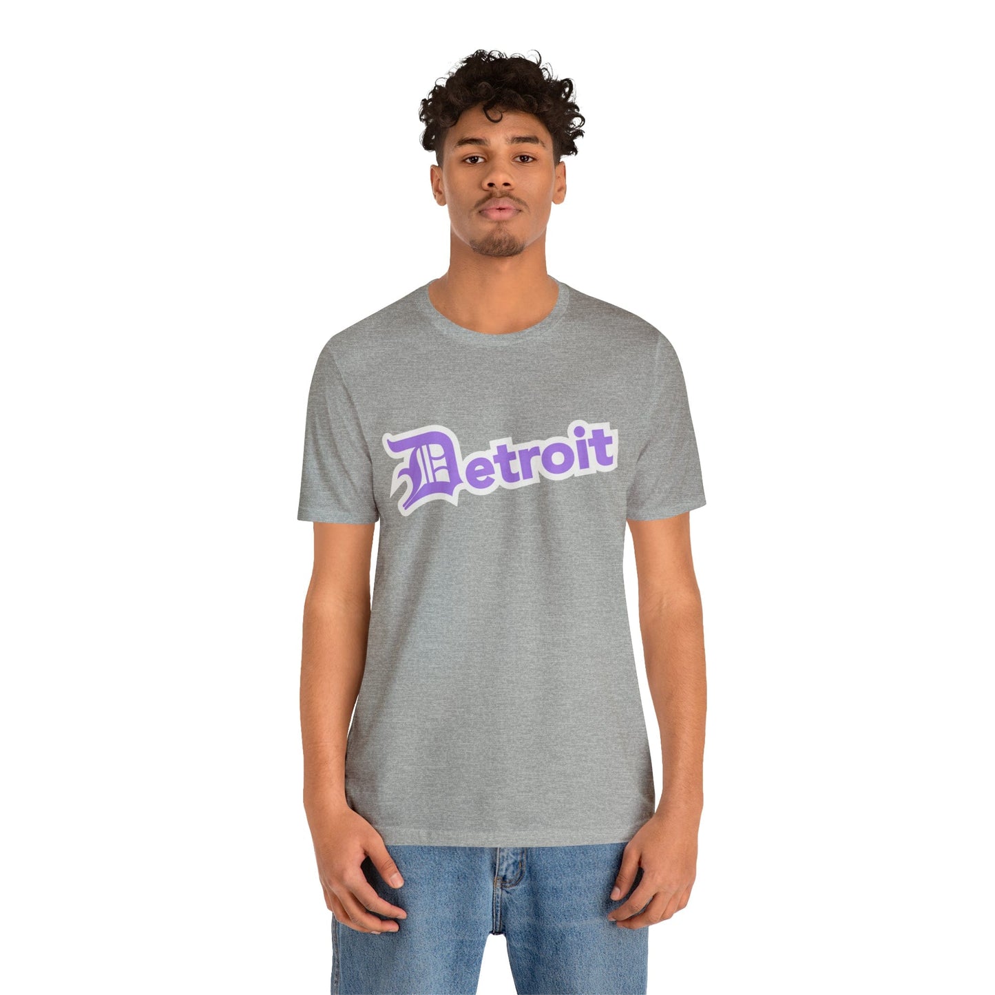 Detroit' T-Shirt (Lavender w/ Old English 'D') | Unisex Standard