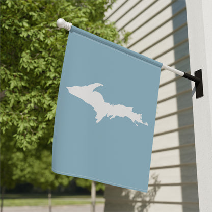 Michigan Upper Peninsula Home & Garden Flag (w/ UP Outline) | Opal Blue