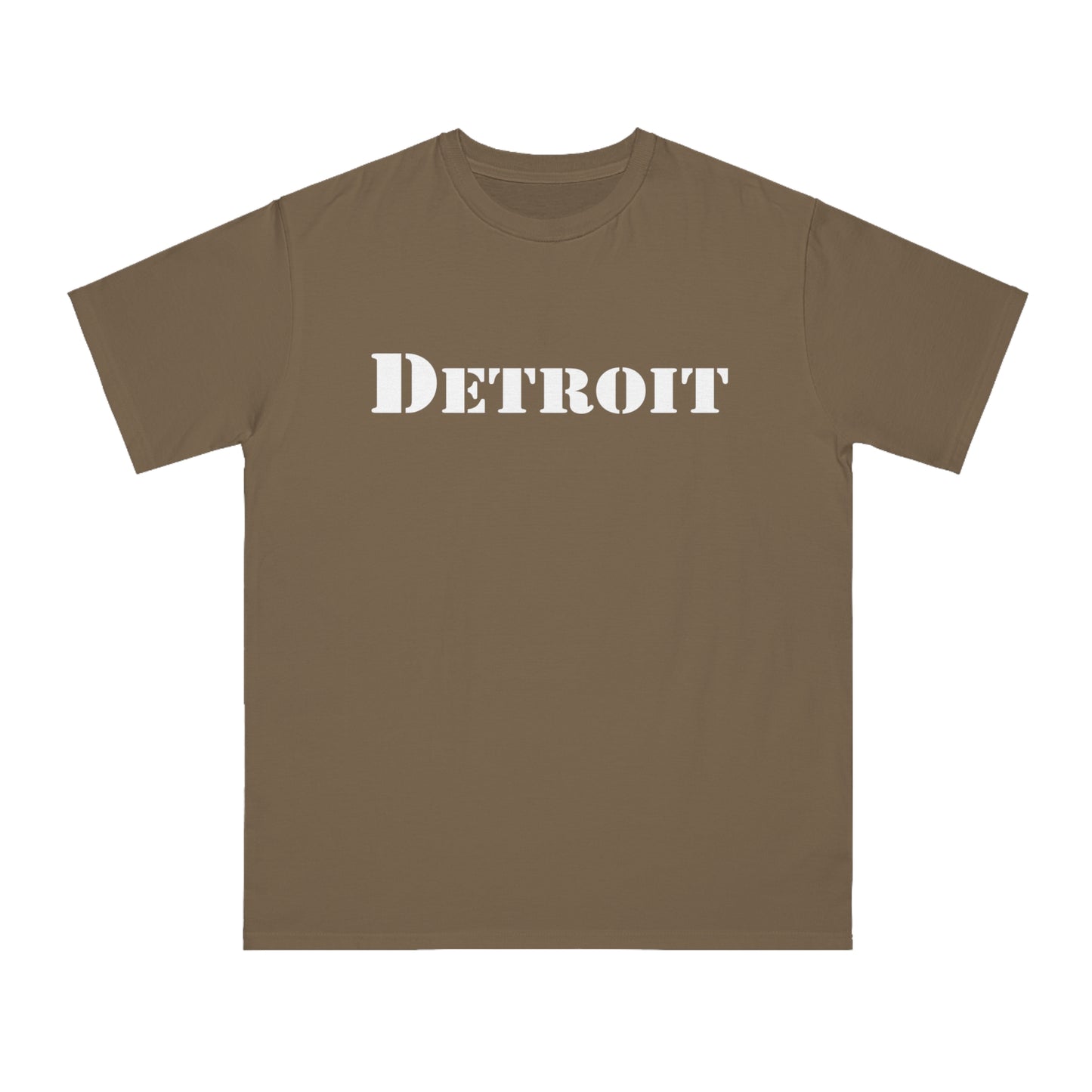 'Detroit' T-Shirt (Military Font) | Unisex Organic