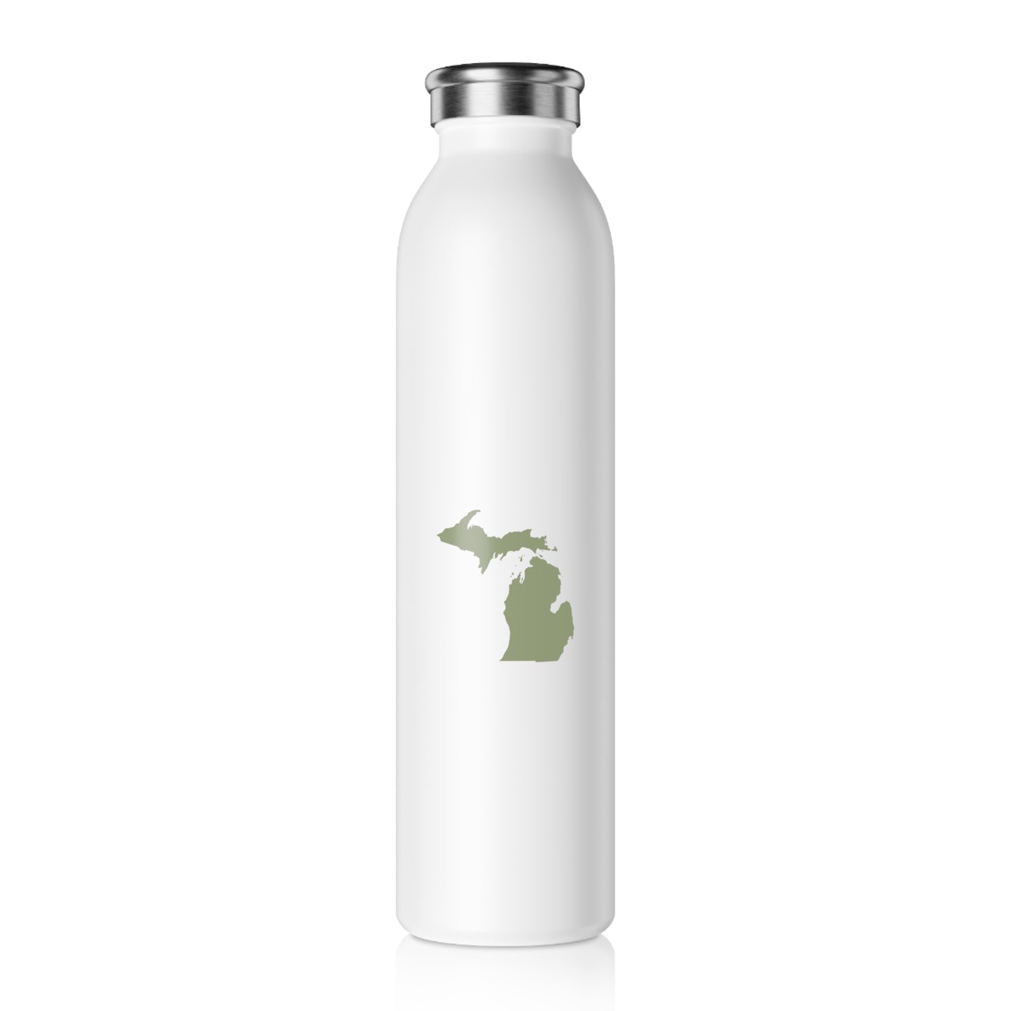 Michigan Water Bottle (w/ Beachgrass Green Outline) | 20oz Double-Walled