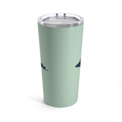 Michigan Upper Peninsula Tumbler (w/ UP Outline) | Sea Green - 20oz