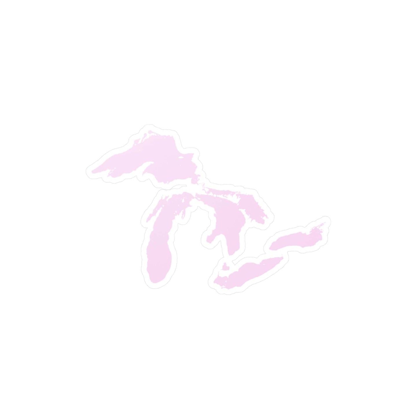 Great Lakes Kiss-Cut Windshield Decal | Pale Lavender