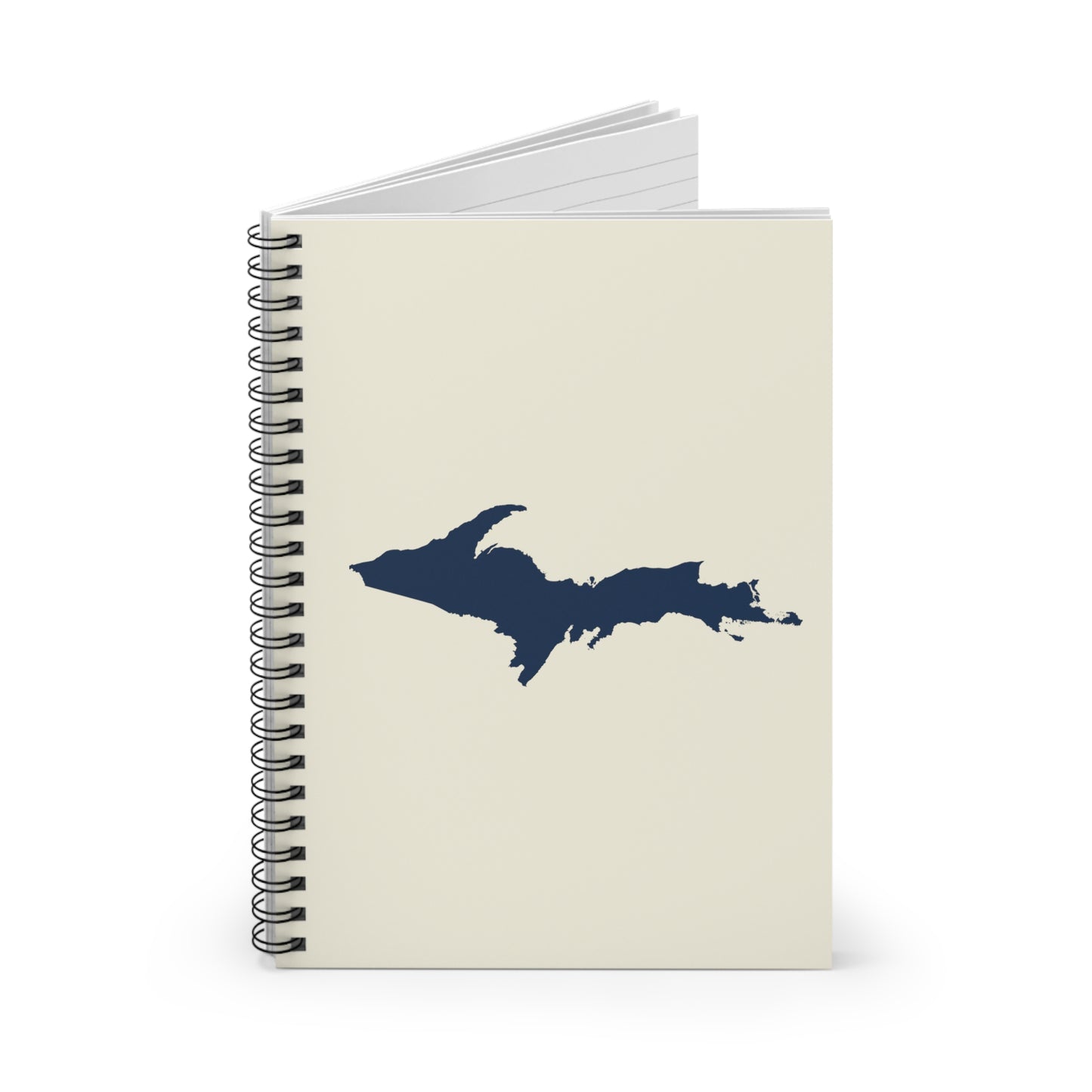 Michigan Upper Peninsula Spiral Notebook (w/ UP Outline) | Ivory White