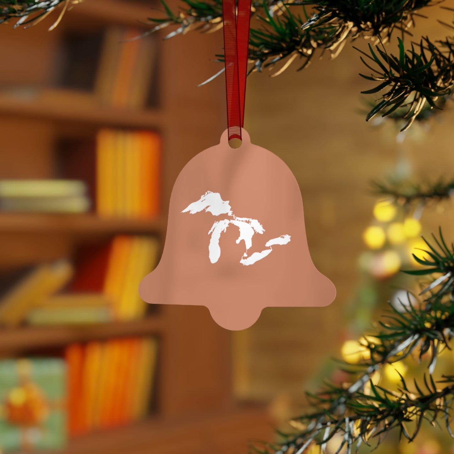 Great Lakes Christmas Ornament | Metal - Copper Color