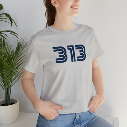 Detroit '313' T-Shirt (1970s Audiophile Font) | Unisex Standard Fit