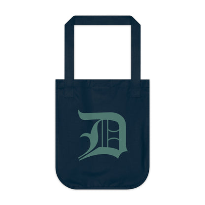 Detroit 'Old English D' Heavy Tote (Copper Green)