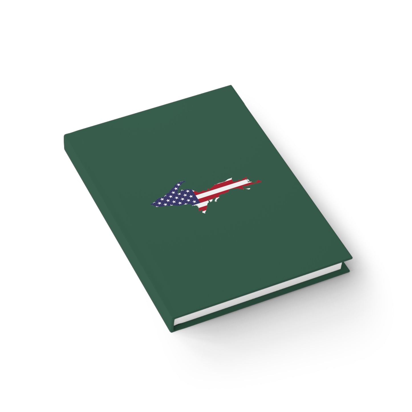 Michigan Upper Peninsula Blank Sketchbook (w/ UP USA Flag) | Ginger Ale Green