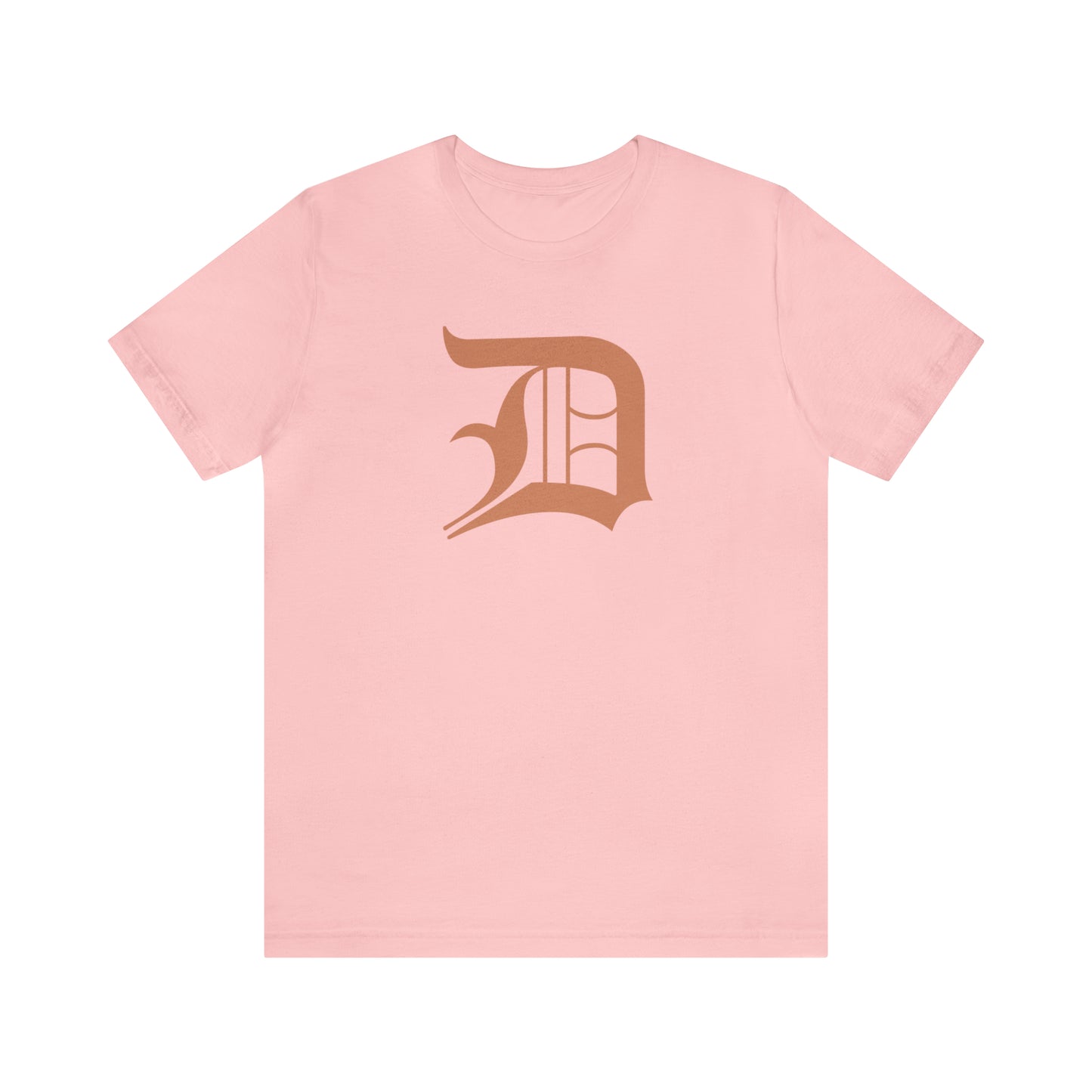 Detroit 'Old English D' T-Shirt (Copper Color) | Unisex Standard