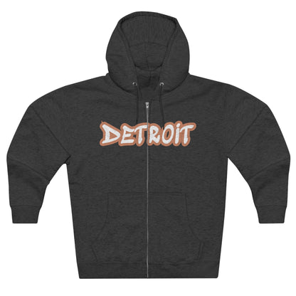 'Detroit' Hoodie (Copper Tag Font) | Unisex Full Zip