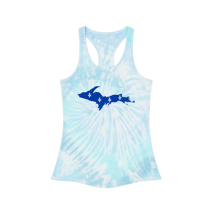 Michigan Upper Peninsula Tank Top (w/ UP Quebec Flag) | Tie-Dye Racerback