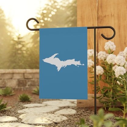 Michigan Upper Peninsula Home & Garden Flag (w/ UP Outline) | Lake Michigan Blue