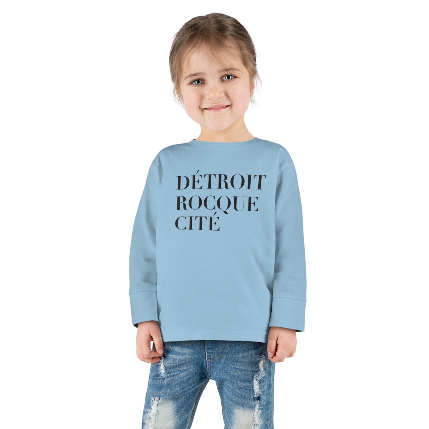 'Détroit Rocque Cité' T-Shirt | Toddler Long Sleeve