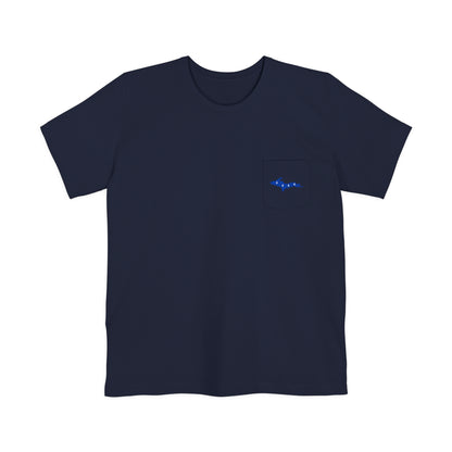 Michigan Upper Peninsula Pocket T-Shirt (w/ UP Quebec Flag) | Unisex Standard