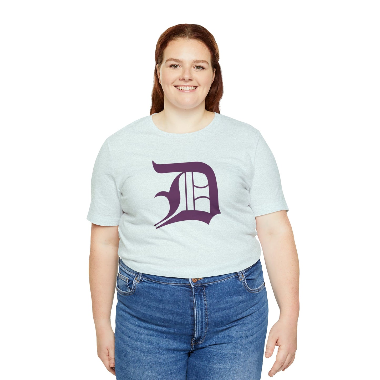 Detroit 'Old English D' T-Shirt (Plum) | Unisex Standard