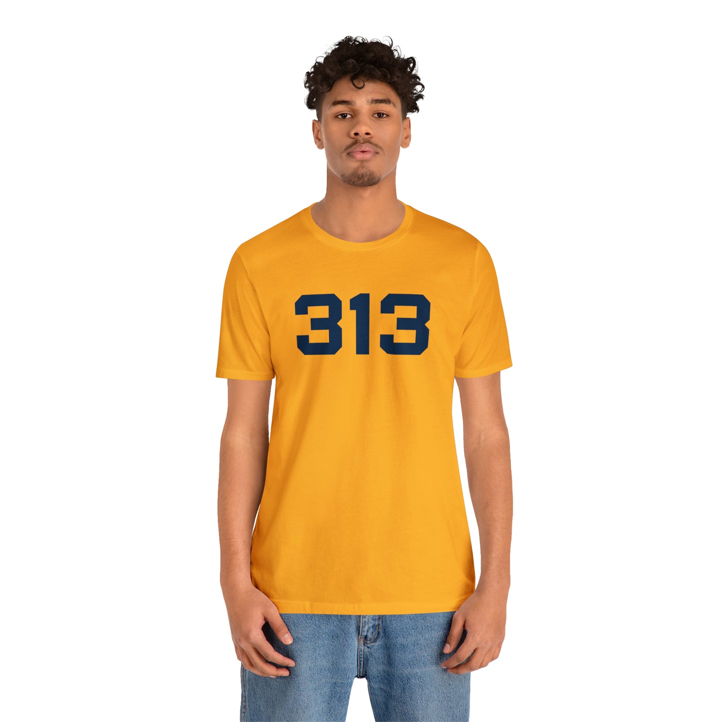 Detroit '313' T-Shirt (Athletic Font) | Unisex Standard Fit