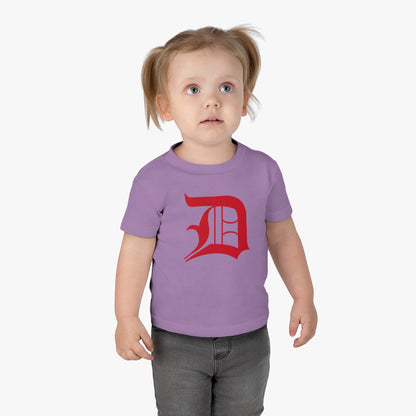 Detroit 'Old English D' Infant T-Shirt (Aliform Red) | Short Sleeve