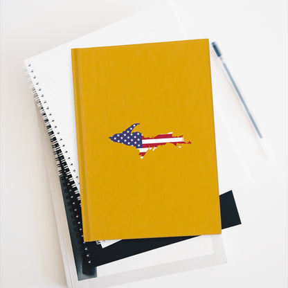 Michigan Upper Peninsula Blank Sketchbook (w/ UP USA Flag) | Gold