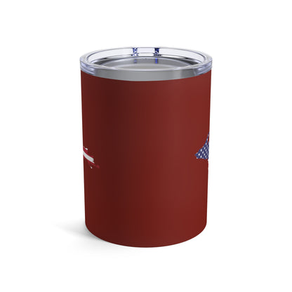 Michigan Upper Peninsula Tumbler (w/ UP USA Flag) | Cherryland Red - 10oz