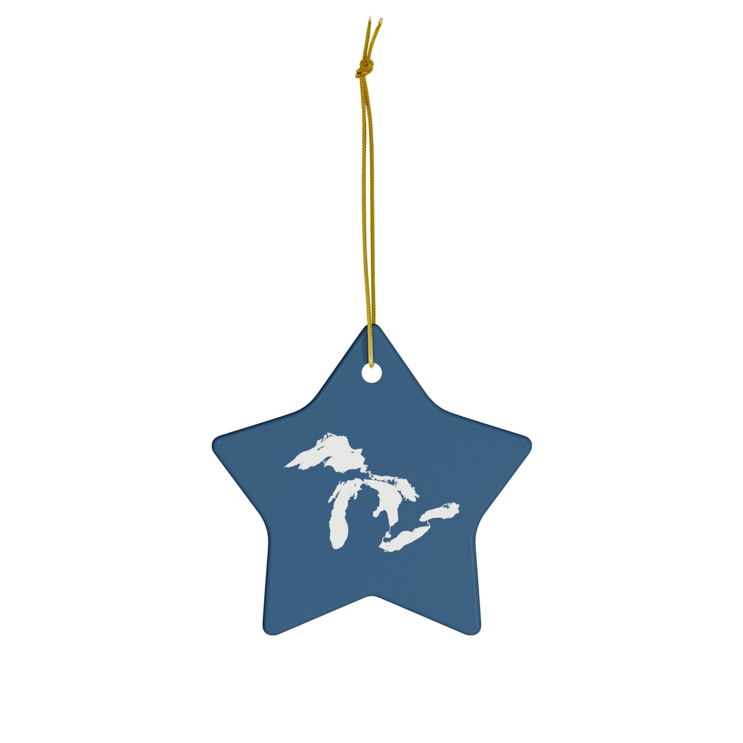 Great Lakes Christmas Ornament (Blueberry) | Ceramic - 4 Shapes