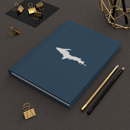 Michigan Upper Peninsula Hardcover Journal ('37 Caddie Blue w/ UP Outline) | Ruled - 150pgs