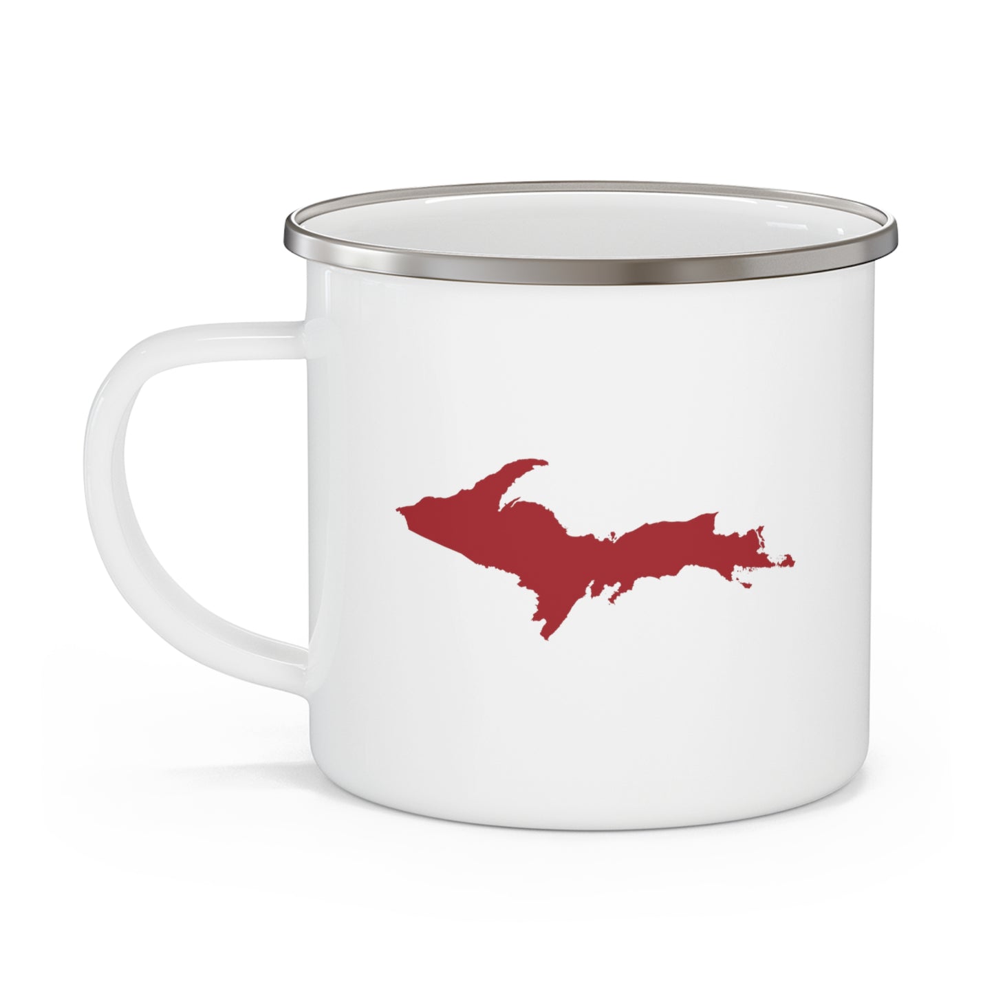 Michigan Upper Peninsula Camping Mug (Thimbleberry Red Outline) | 12oz