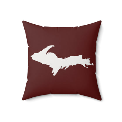 Michigan Upper Peninsula Accent Pillow (w/ UP Outline) | Cherryland Color