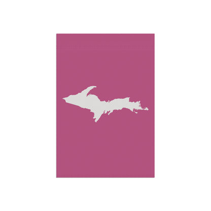 Michigan Upper Peninsula Home & Garden Flag (w/ UP Outline) | Apple Blossom Pink