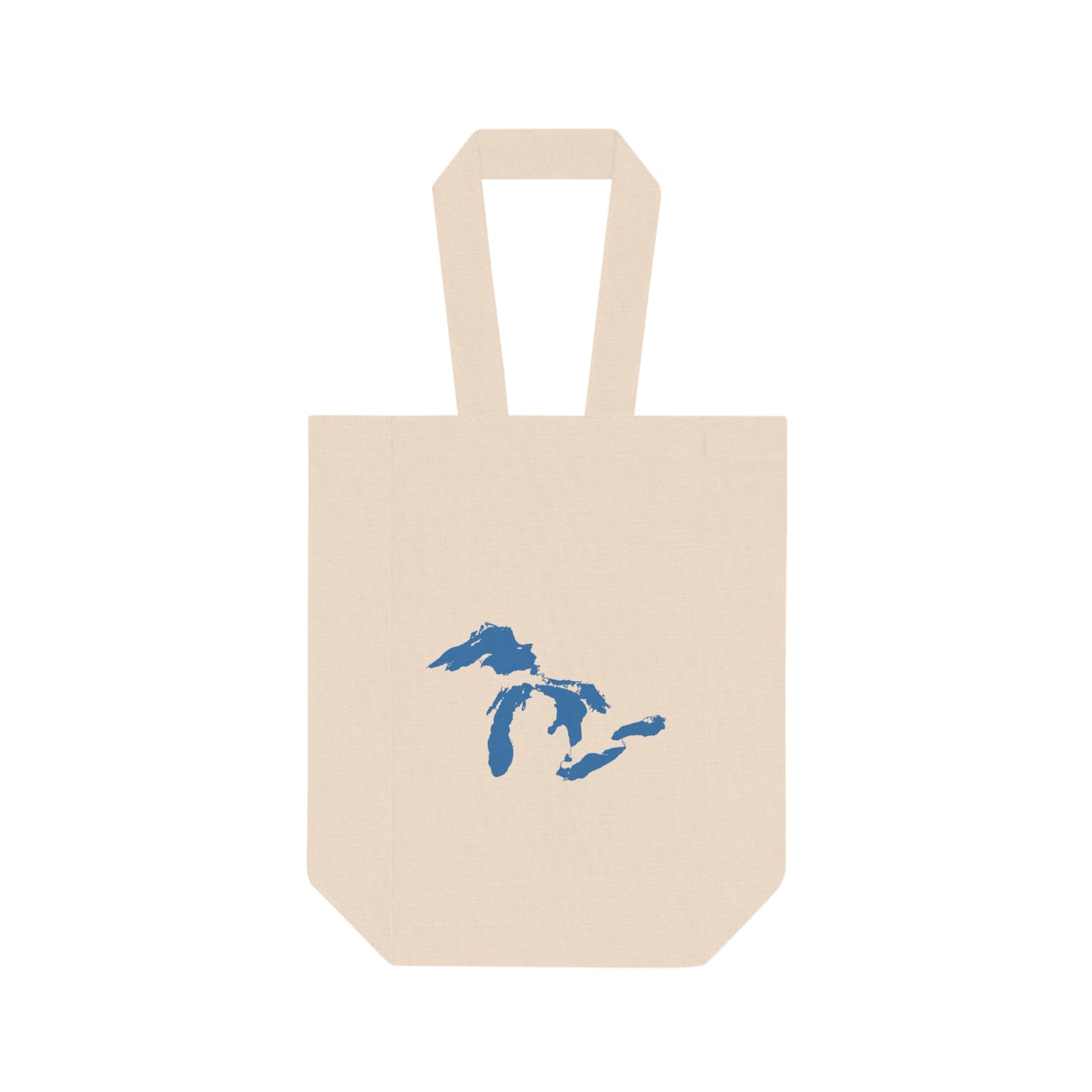 Great Lakes Double Wine Tote Bag | Superior Blue