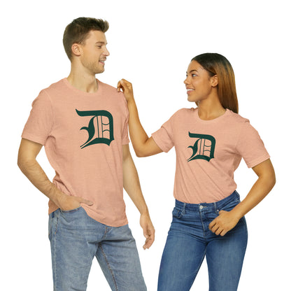 Detroit 'Old English D' T-Shirt (Laconic Green) | Unisex Standard