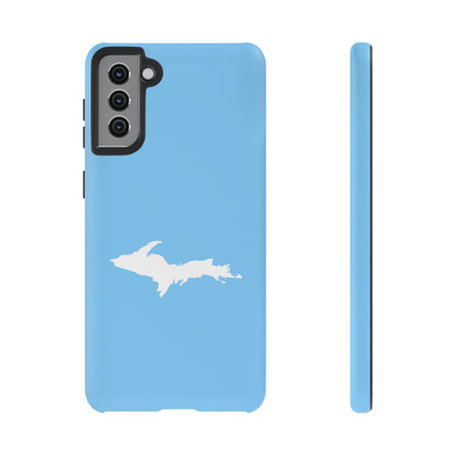 Michigan Upper Peninsula Tough Phone Case (DTW Blue w/ UP Outline) | Samsung & Pixel Android