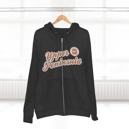 Upper Peninsula EST 1837' Hoodie (Copper Script Font) | Unisex Full Zip