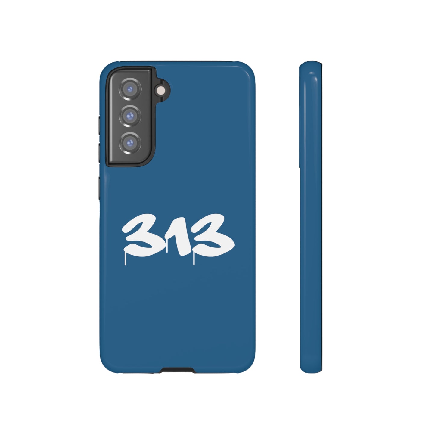 Detroit '313' Tough Phone Case (Blueberry Tag Font) | Samsung & Pixel Android