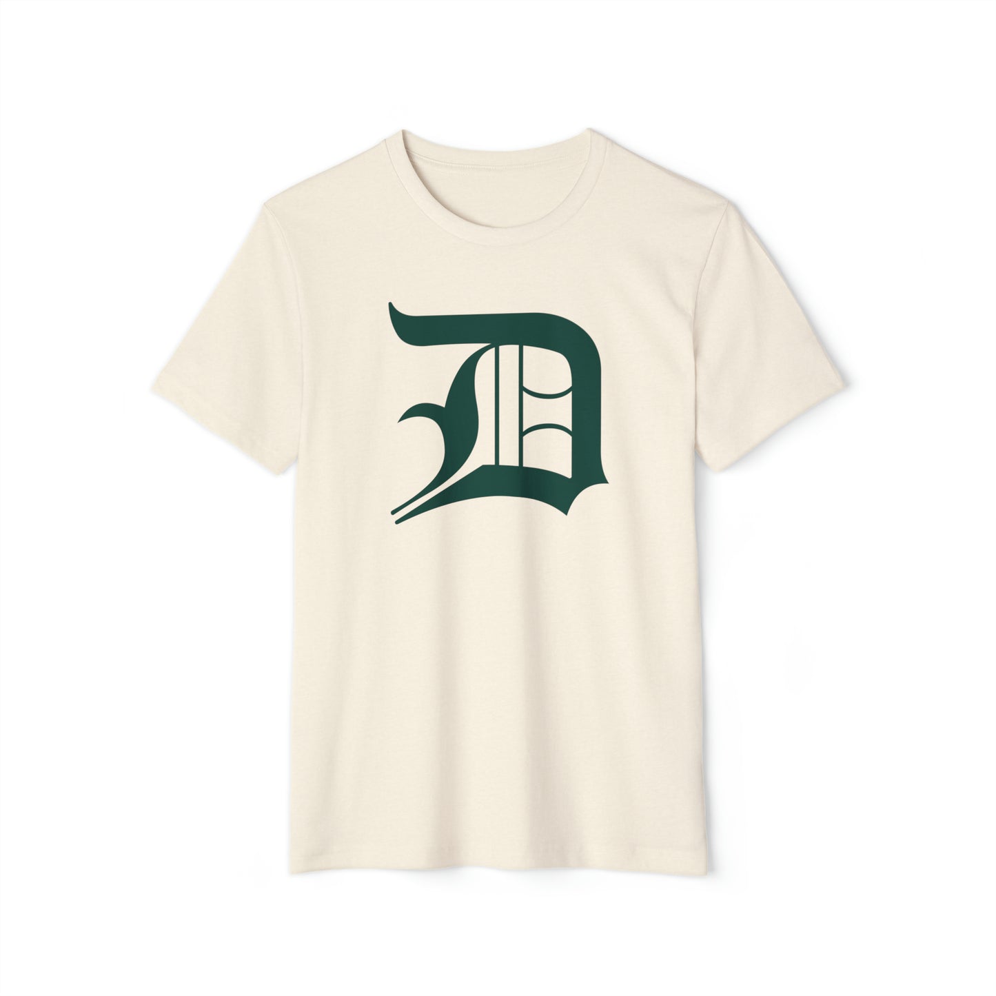 Detroit 'Old English D' T-Shirt (Laconic Green) | Unisex Recycled Organic