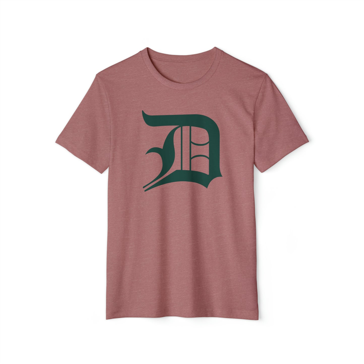 Detroit 'Old English D' T-Shirt (Laconic Green) | Unisex Recycled Organic