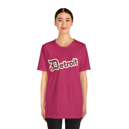 'Detroit' T-Shirt (Ore Dock Red w/ Old English 'D') | Unisex Standard