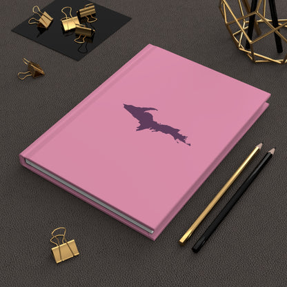 Michigan Upper Peninsula Hardcover Journal ('67 Caddie Pink w/ Plum Outline) | Ruled - 150pgs