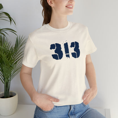 Detroit '313' T-Shirt (Spray Stencil Font) | Unisex Standard Fit