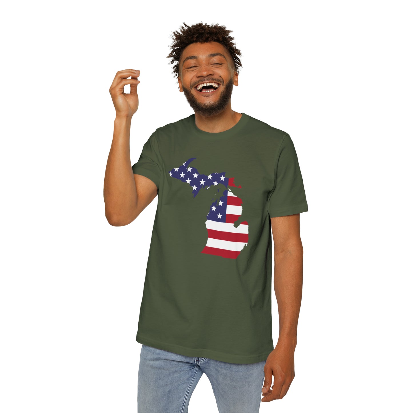 Michigan USA Flag T-Shirt | Made in USA